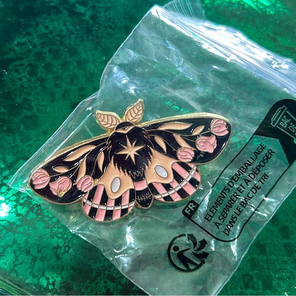 Rose moth pin